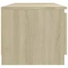 vidaXL TV-Schrank mit LED-Leuchten Sonoma-Eiche 140x40x35,5 Produktbild-Vorschau 6