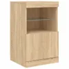 Sideboard mit LED-Leuchten Sonoma-Eiche 123x37x67 cm Produktbild-Vorschau 10