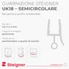 STEIGNER Guarnizione doccia curva UK18 40 cm (1 pz.) Anteprima dell’immagine prodotto 2