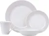 ZENITH Dinner set 16 pièces, Gris, Porcelaine, en boîte Voir les images du produit 1