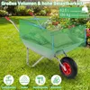 Brouette COSTWAY en métal galvanisé, roues en caoutchouc de Voir les images du produit 4