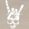 Spreadshirt Heavy Metal Totenkopf mit Teufelshörner Hand Produktbild-Vorschau 2