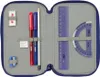 An open pencil case with various stationery items inside. Produktbild-Vorschau