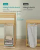Comparison of two laundry baskets, one with a plastic base and side supports, and another without. Produktbild-Vorschau