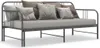 Divano letto allungabile in metallo grigio 90x200 cm Anteprima dell’immagine prodotto 2