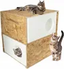 QLS Wetterfestes Katzenhaus aus Styropor - 43x41 cm Produktbild-Vorschau 4