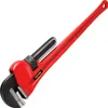 A red and black pipe wrench is shown against a white background. Podgląd zdjęcia produktu