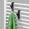 Gancio per termosifone appendiabiti da bagno nero set di 2 Anteprima dell’immagine prodotto 4