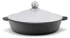 Ø28cm Gusseisenpfanne mit Aluminiumdeckel Bräter Schmortopf Produktbild-Vorschau 5