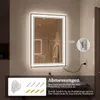 COSTWAY Lustro łazienkowe 70 x 50 cm, szafka łazienkowa z 3 Podgląd zdjęcia produktu 3