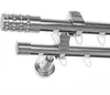 Innenlauf Gardinenstange Ø 20mm Metall Edelstahl Look Produktbild-Vorschau 1