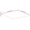vidaXL Tischplatte 50x50x3,8 cm Quadratisch Massivholz Produktbild-Vorschau 7