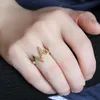 Uni Mode Zickzack Pfeil Form Band Legierung Knuckle Finger Produktbild-Vorschau 2