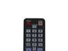 A close-up view of a black remote control with various buttons. Anteprima dell’immagine prodotto