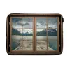 MuchoWow® Laptop Hülle 14 ZollAussicht - Wasser - Berge Produktbild-Vorschau 1