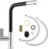 Granitan | Spüle groß mit Wasserhahn- 61 x 41 cm - Schwarz Produktbild-Vorschau 7