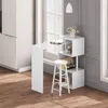 WOLTU Barový stôl BT27ws Barový stôl Bistro stôl Barový Náhľad obrázku produktu 5