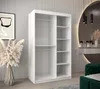 Šatníková skriňa KATIE 3 - 120 cm, biela / strieborná Náhľad obrázku produktu 3