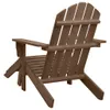 vidaXL Fauteuil de jardin avec repose-pieds Bois Marron - Voir les images du produit 5