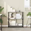 vidaXL Libreria Grigio Sonoma 78,5x33x82 cm Materiale Anteprima dell’immagine prodotto 2
