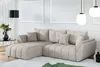 AX LIVING Ecksofa mit Schlaffunktion Verciani L Sofa Beige Produktbild-Vorschau 1