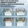 Frischhaltebox aus Edelstahl,Lunchbox mit deckel,Tragbare Produktbild-Vorschau 2