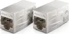 deleyCON 2 Stück CAT 7 Kupplung Verbinder Adapter Metall Produktbild-Vorschau 1