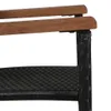 vidaXL 9-tlg. Garten-Essgruppe Poly Rattan Akazie Produktbild-Vorschau 4