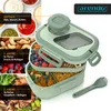 Arendo lunch box, bento box, lunch box z 6 przegrodami, Podgląd zdjęcia produktu 3