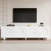 Mobile TV Merax con corpo bianco opaco e base piatta, Anteprima dell’immagine prodotto 7