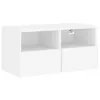 vidaXL Szafka wisząca pod TV biała 60x30x30 cm materiał Podgląd zdjęcia produktu 1
