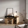 Sideboard, Highboard, 150x35x75cm, 3 Türen, Elektrokamin. Produktbild-Vorschau 3
