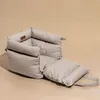 Ledertragetasche, Hundebett oder Tasche fürs Auto, beige Produktbild-Vorschau 9