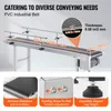 A conveyor belt system with various measurements and feature callouts. Náhled obrázku produktu