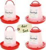 4 Stück Hühnertränke & Futterautomaten Set für Geflügel Produktbild-Vorschau 1