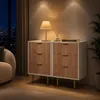 UnboxG Set van 2 nachtkastjes met 3 lades, 40x40x65 cm – Productafbeelding-voorbeeld 5