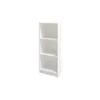 Regal Weiß 113 cm – Schmales Bücherregal mit 3 Fächern für Produktbild-Vorschau 6