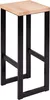 Spec-Wood, Hocker Holz LOFT, Barhocker Holz, Blumenhocker Produktbild-Vorschau 1