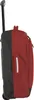 A side view of a red and black rolling suitcase. Produktbild-Vorschau