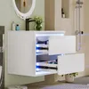Mobiletto Merax, sensore radar LED, 2 cassetti, mobile Anteprima dell’immagine prodotto 1