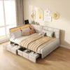 Postel INONEFT, 140x190 cm, čalouněná, s LED osvětlením a Náhled obrázku produktu 1