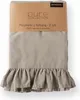 Detexpol Linge de lit en coton 160x200 taupe avec volants Voir les images du produit 7