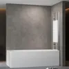 Duschabtrennung Faltbar Duschwand für Badewanne 120x140cm Produktbild-Vorschau 5