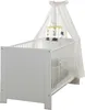 trendteam Babyzimmer Kinderbett Olivia/Julie Weiß 143 x 83 Produktbild-Vorschau 2