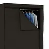 Armadio in tessuto nero - 150 x 75 x 50 cm - Armadio mobile Anteprima dell’immagine prodotto 3