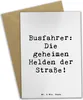 Mr. & Mrs. Panda babykarte Spruch Busfahrer Helden - Weiß - Produktbild-Vorschau 1