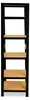 shelfplaza BLACK 200x40x40 cm ťažký regál v čierna s 6 Náhľad obrázku produktu 5
