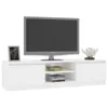 Mobile TV bianco lucido 140x40x35,5 cm Materiale a base di Anteprima dell’immagine prodotto 20