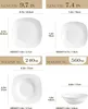 MALACASA, Serie Elisa, 24 teilig Set Porzellan Tafelservice Produktbild-Vorschau 7