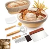 Brot Gärkorb Set, 23cm Rund & 25cm Oval Gärkörbchen aus Produktbild-Vorschau 1